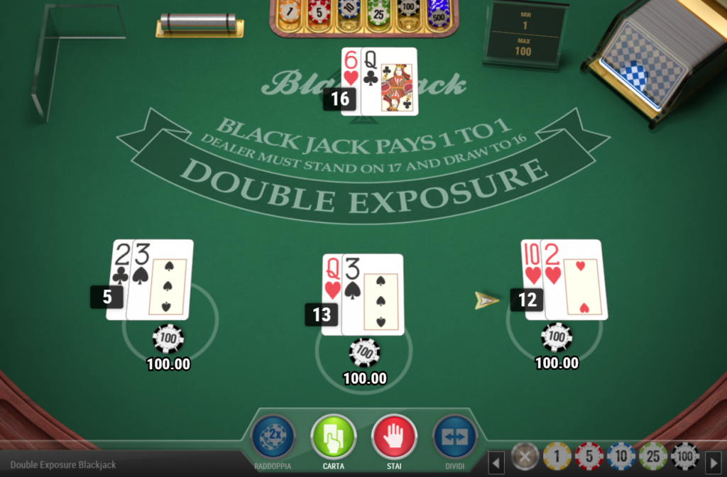 Blackjack Double Exposure slot